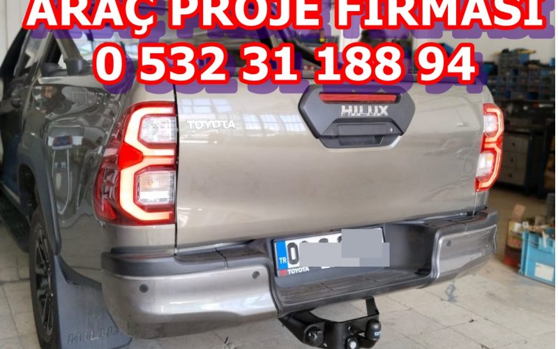 Toyota hılux kamyonet çeki demiri takma montajı ve araç proje firması ankara USTA MÜHENDİSLİK 05323118894