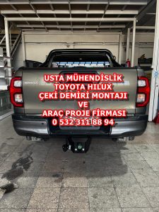 Toyota hılux kamyonet çeki demiri takma montajı ve araç proje firması ankara USTA MÜHENDİSLİK