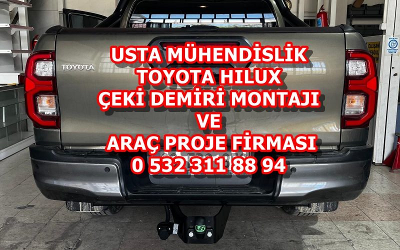 Toyota hılux kamyonet çeki demiri takma montajı ve araç proje firması ankara USTA MÜHENDİSLİK
